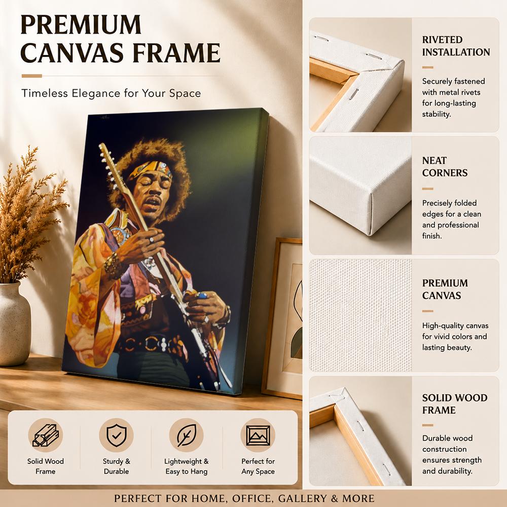 J-Jimi Hendrix Gemälde auf Kra – Canvas Wrap Ready Bewertung und Preis