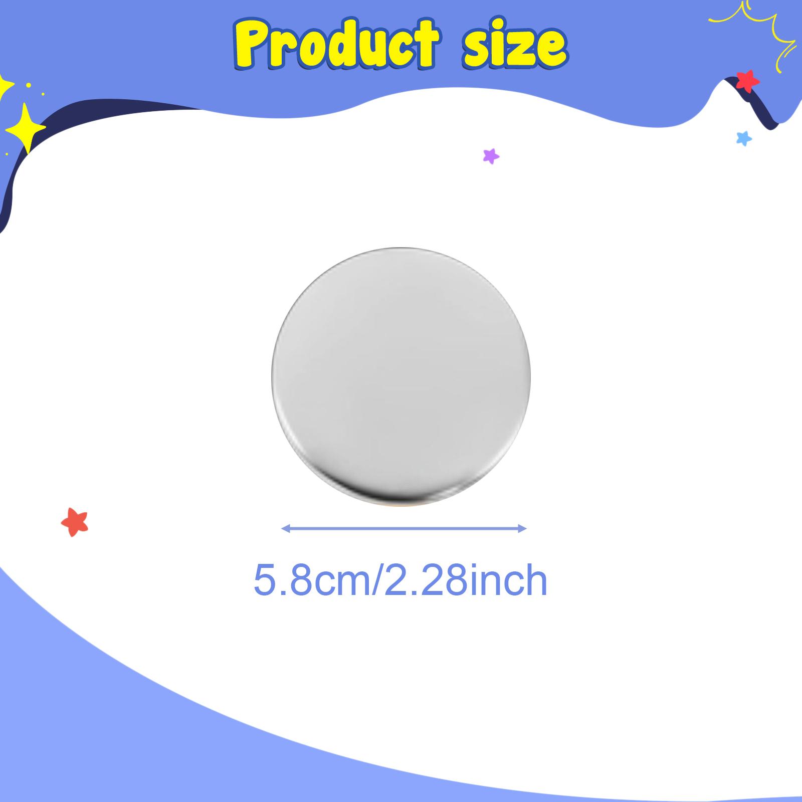 Button-Badge-Set: Metallrohlin – Button Badge Blank Bewertung und Preis