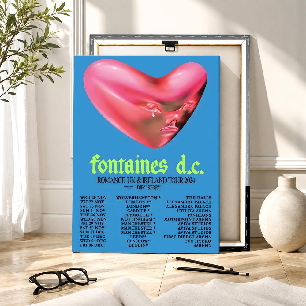 Rockband F-Fontaines Dc Gemäld – Canvas Wrap Ready Bewertung und Preis