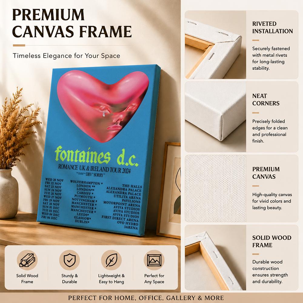 Rockband F-Fontaines Dc Gemäld – Canvas Wrap Ready Bewertung und Preis