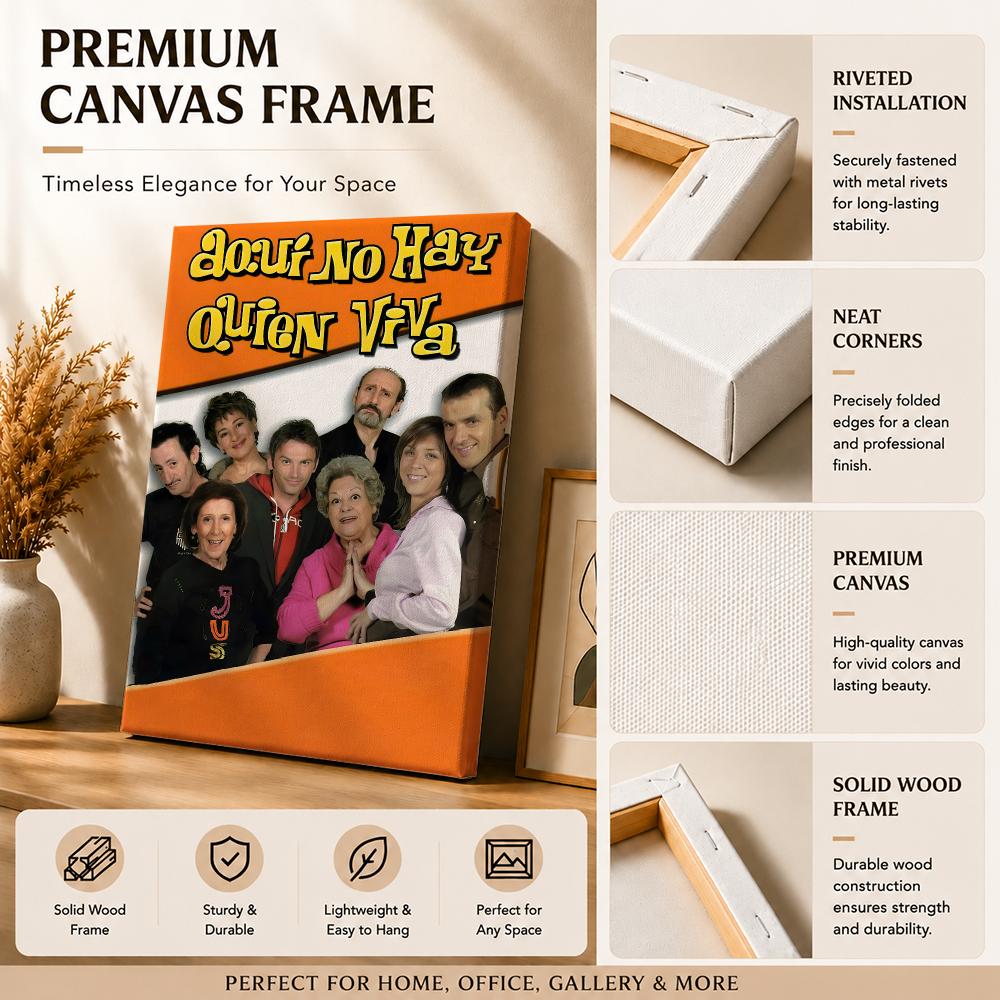 Klassisches TV-Poster „Hier le – Canvas Wrap Ready Bewertung und Preis