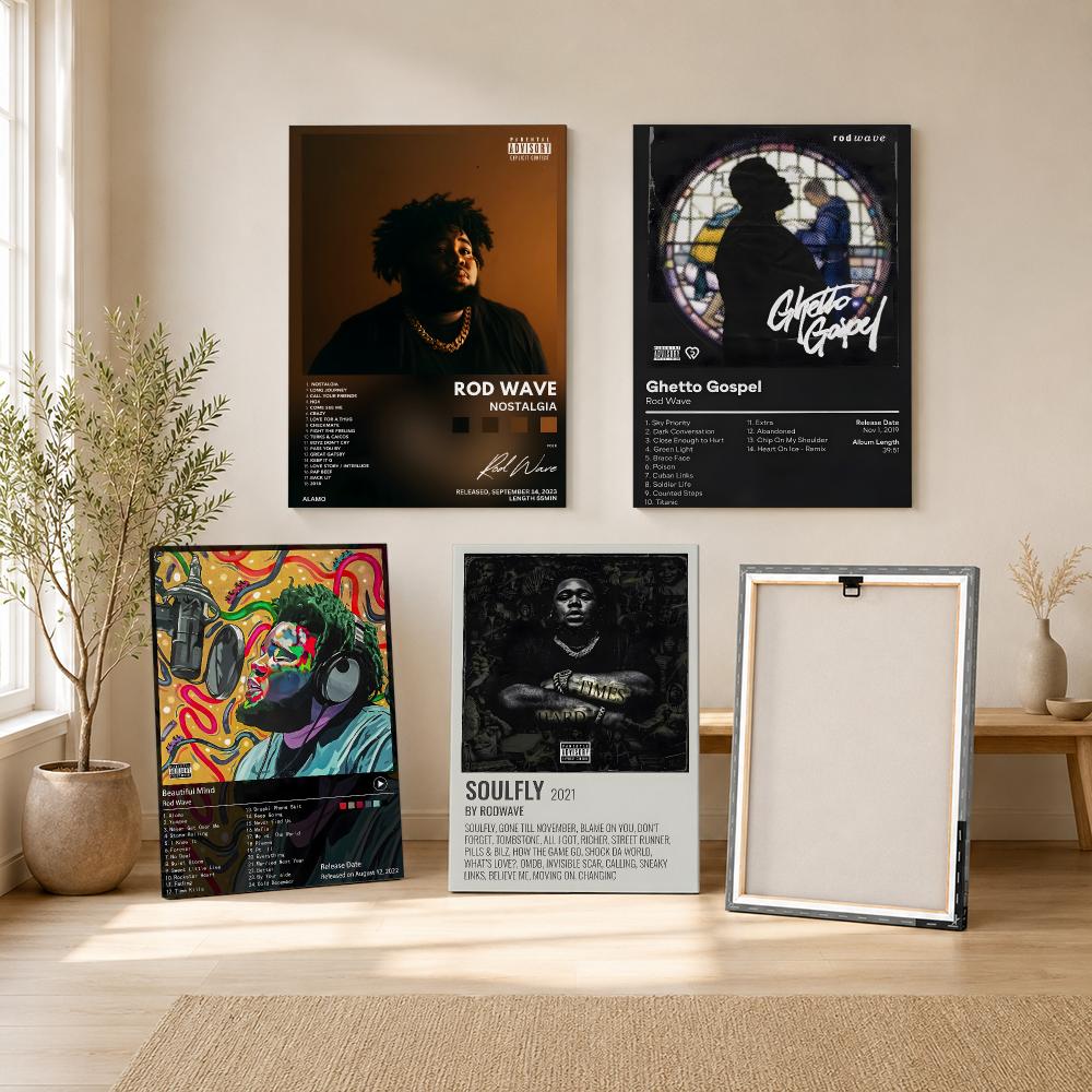 Rapper-Sänger R-Rod Wave Gemäl – Canvas Wrap Ready Bewertung und Preis