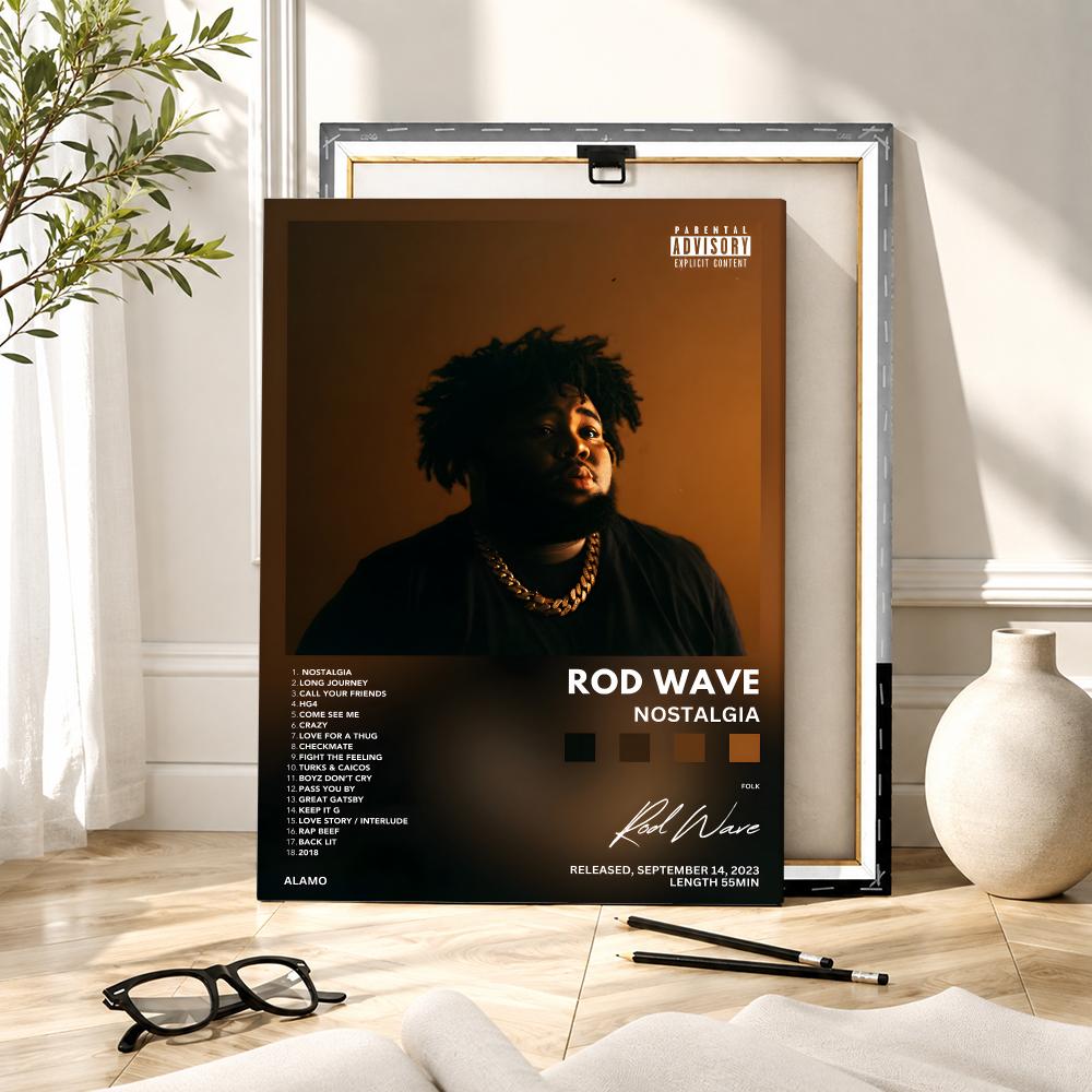 Rapper-Sänger R-Rod Wave Gemäl – Canvas Wrap Ready Bewertung und Preis
