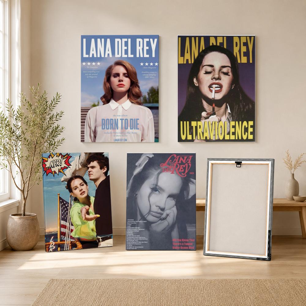 Berühmte Sängerin L-Lana Del R – Canvas Wrap Ready Bewertung und Preis